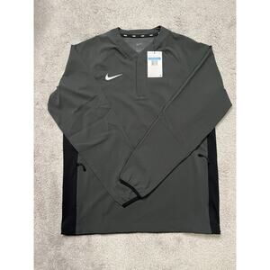 Nike Baseball Gray Long Sleeve Pregame Top Mens Medium DO9174-060